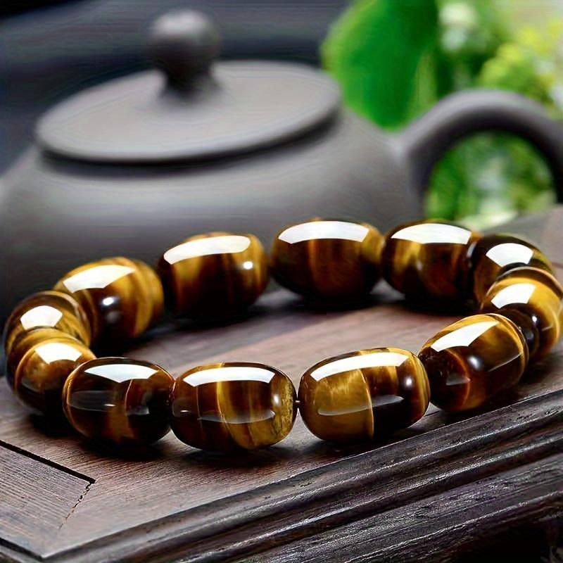 Vòng Tay Đá Mắt Hổ Tự Nhiên Thủ Công Phong Cách Bộ Lạc Bohemian Mặt Dây Chuyền Pha Lê Quà Tặng Độc Đáo Cho Phụ Nữ Thích Hợp Cho Tất Cả Các Mùa Lý Tưởng Cho Các Dịp Tặng Quà