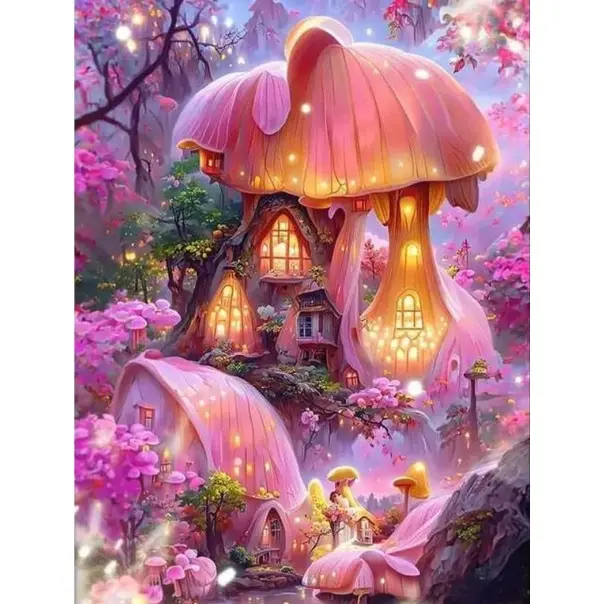 [DISKON] Terbaru Mainan Edukatif DIY Full Drill Square Diamond Painting Cross Stitch 30x40CM 8