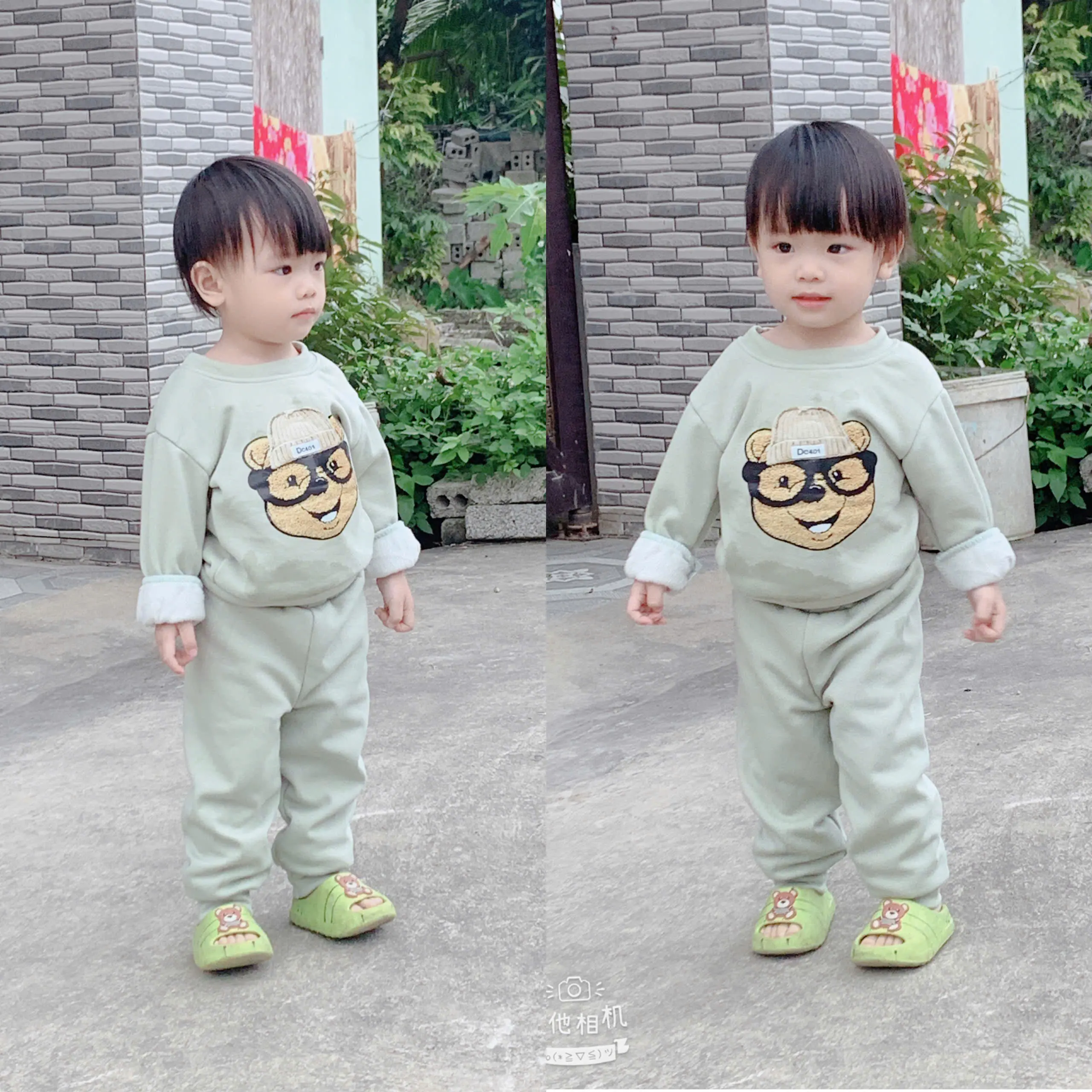 (XẢ KHO) Bộ Nỉ( Lót Lông) Mịn Cho Bé Trai Và Gái Size 6-18 kí bộ  nỉ Heo Sandal