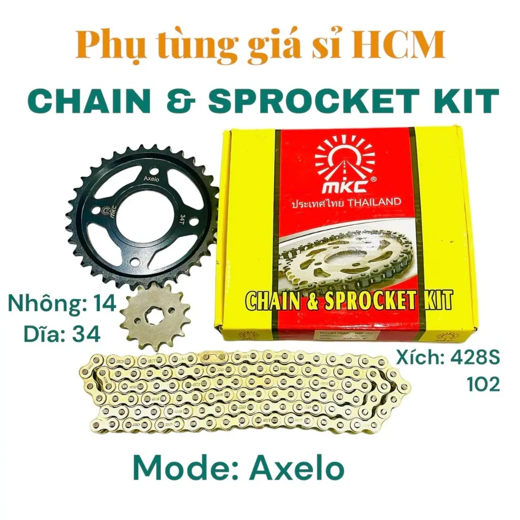 Nhông Sên Dĩa AXELO hàng Thái Lan nhập khẩu