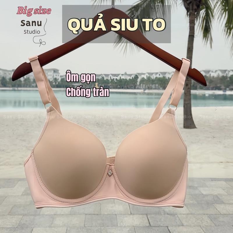 Áo Lót BigSize Quả Trơn Đệm Mỏng Có Gọng Quả To Size Lớn - Top noiy big size Nữ (2472)