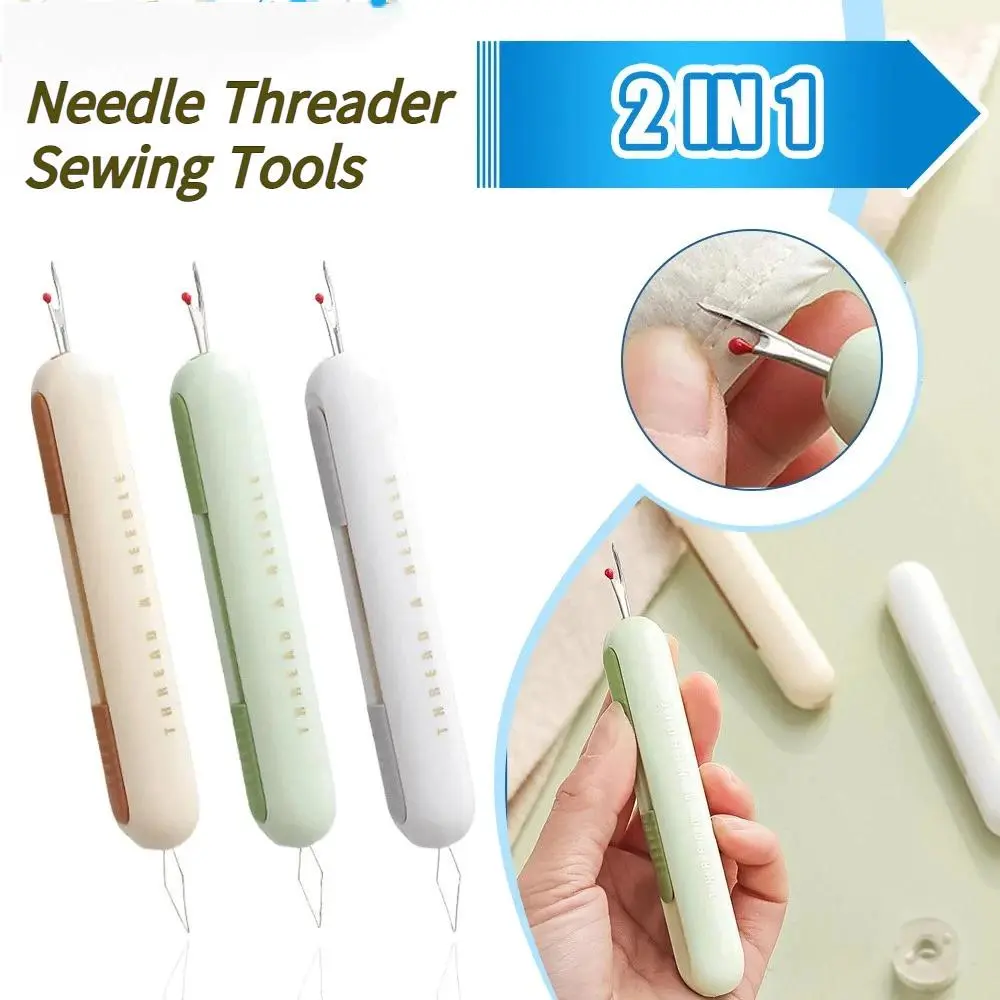 2-in-1 Needle Threader Thread Ripper Durable Hand Sewing Tool for Home ...