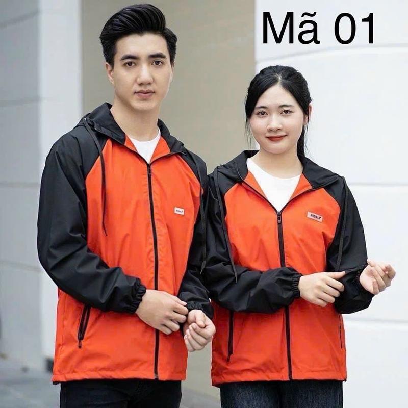 Áo gió phối màu Nam Nữ lót lưới aokhoac 1