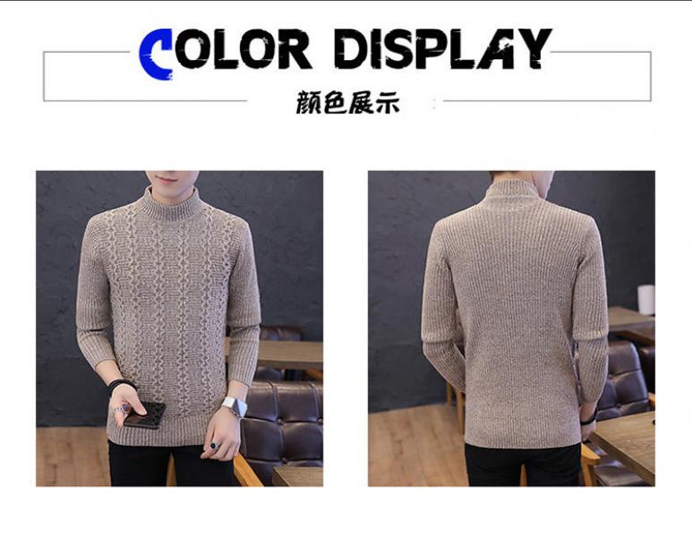 Product Introduction of Áo Len Cổ Lửng Dành Cho Nam Giới, Phong Cách Hàn Quốc, Hợp Xu hướng, Mỏng Vừa Vặn, Dày Dặn, Thích Hợp Cho Giới Trẻ 2