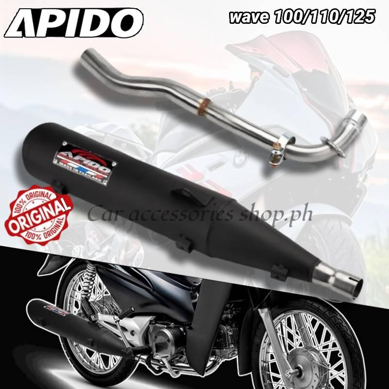 Apido Muffler Pipe 1set V4 Wave 100/110/125 Motorcycle Exhaust - TikTok ...