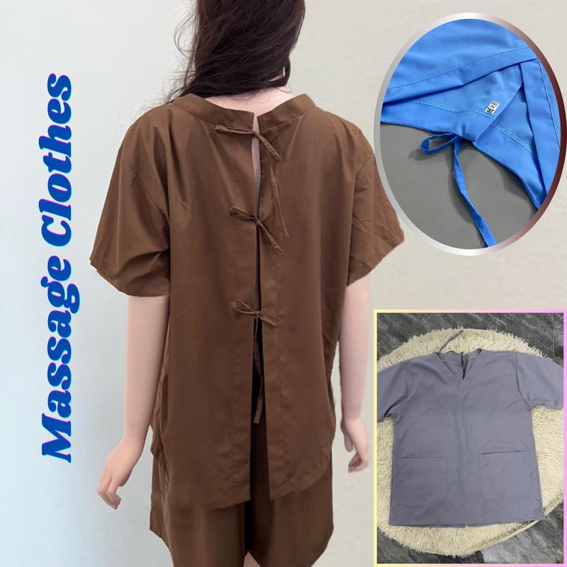 Quần áo massage, bấm huyệt, xông hơi trị liệu nam nữ có DÂY BUỘC sau lưng, quần…