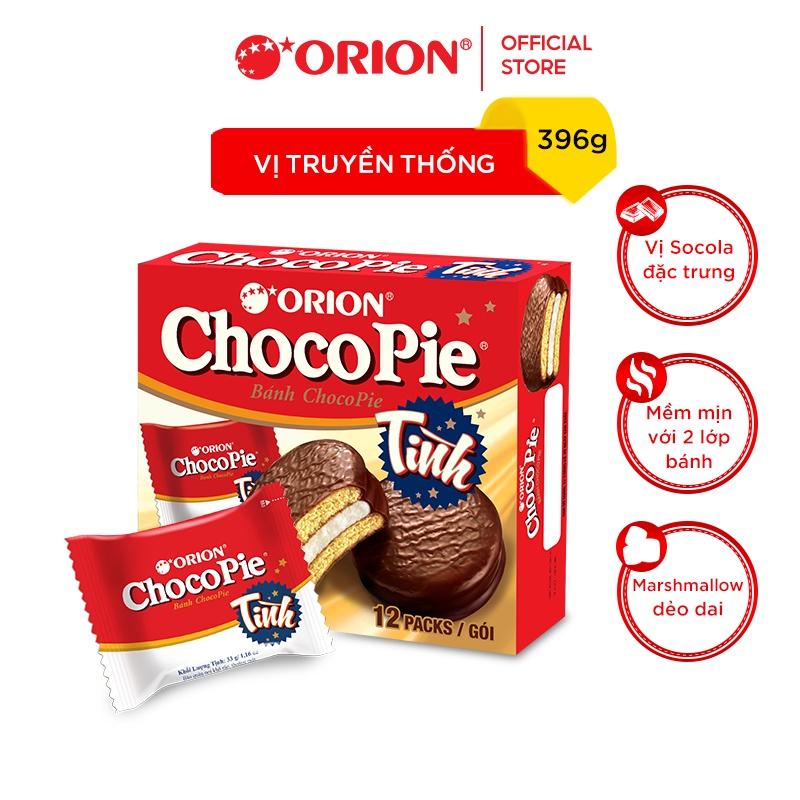 Hộp 12 Gói Bánh Orion ChocoPie Tình | Vị Truyền Thống (396G) Snack Ăn Vặt Food Thức Ăn thitchay gac