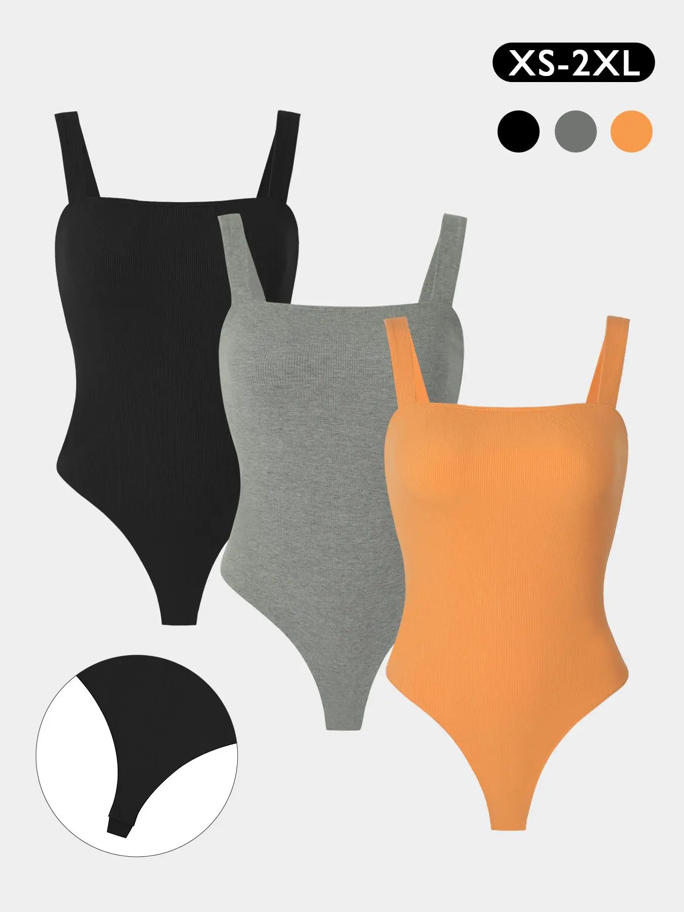 Women's Solid Ribbed Bodysuit, Casual Sleeveless Bodysuit for Daily Wear, Ladies Clothes for All Seasons