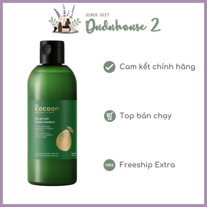 Dầu gội bưởi Pomelo shampoo Cocoon 500ml thuần chay