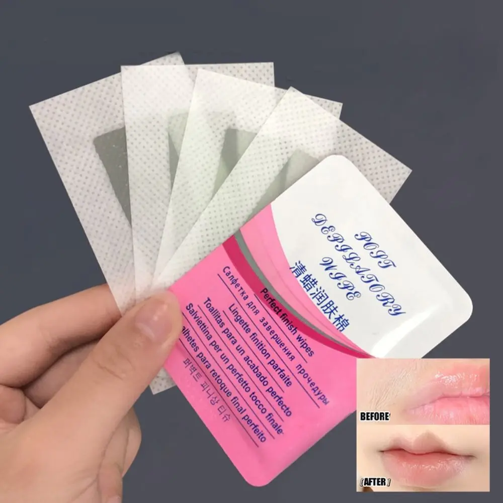 Hot Convenient Hair Removal Wax Strips Facial Hair Removal Safe Hair Removal Patches Wax Strip Effective Depilation Waxing Wipe Sticker for Face Leg Lip Eyebrow Leg Arm Body