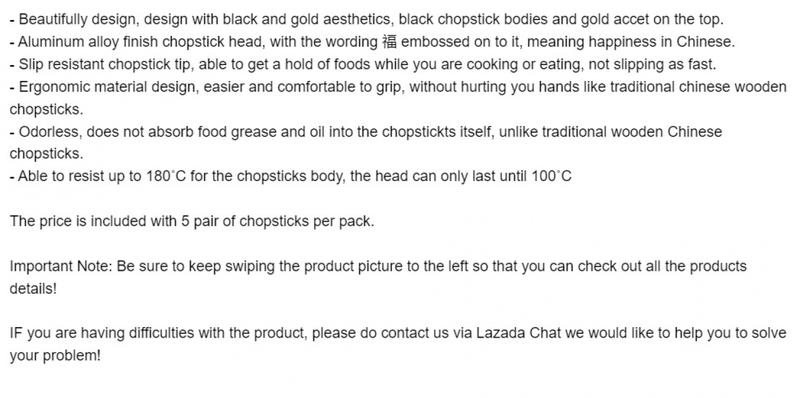 Product Introduction of Gold Alloy Chinese Chopsticks With Slip Resistant Chopstick Tip 0