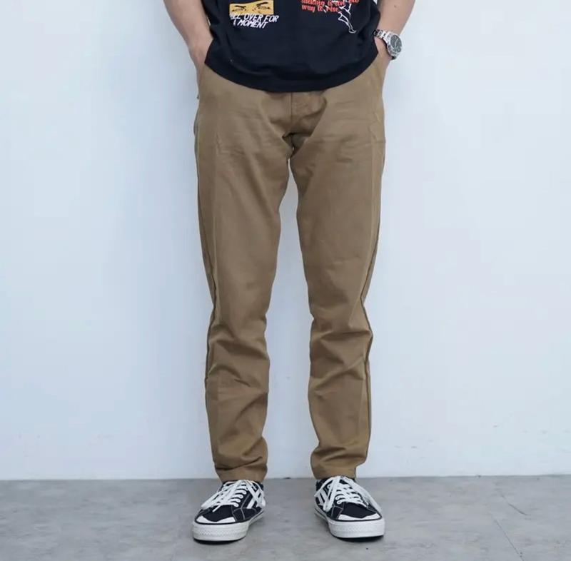 Celana Chino Panjang Pria Slimfit Santai Casual Formal Polos Katun Twill Stretch 3