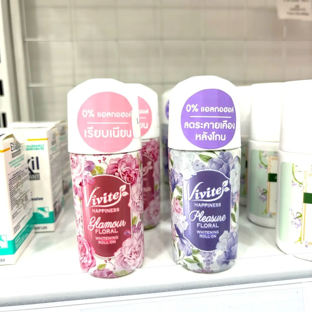 Lăn khử mùi Vivite White Deo Roll On Crystal White 40 ml