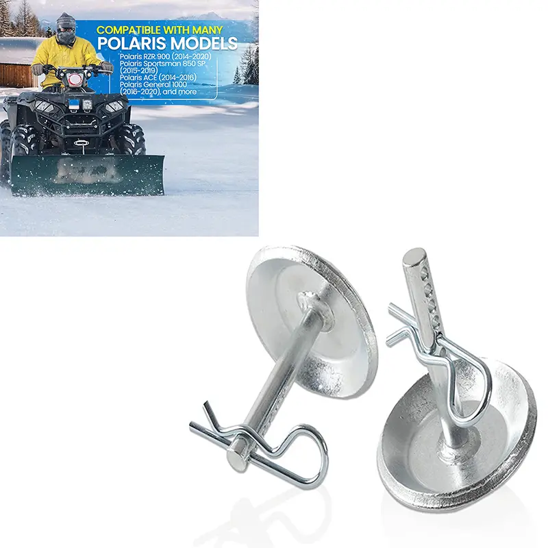 Cày Tuyết Bằng Thép Cứng, 2 Gói, Đế Chống Trượt, Với Chốt Cotter Tháo Nhanh, Giày Trượt Cày Thay Thế, Thích Hợp Cho Cày Tuyết Sport Phụ Kiện
