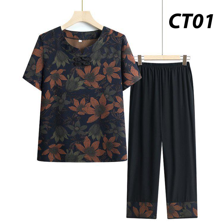 Top ️ Bộ quần áo trung niên Nữ CT012 Women
