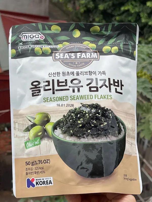 RONG BIỂN RẮC CƠM MIGA JOA HÀN QUỐC - RONG BIỂN HÀ COOKING 3