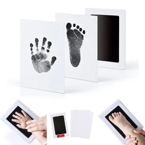 Newborn Inkless Print Kit Hand Footprint Makers Paw Print Pad Souvenirs Toys