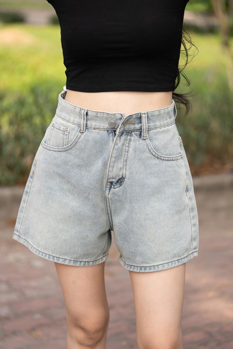Product Introduction of ( S - 01 ) Quần  Short Jean, Lưng Cao Chất Vải Cotton Mịn Đủ Size ( S - XXL) Nữ Women Pants 22