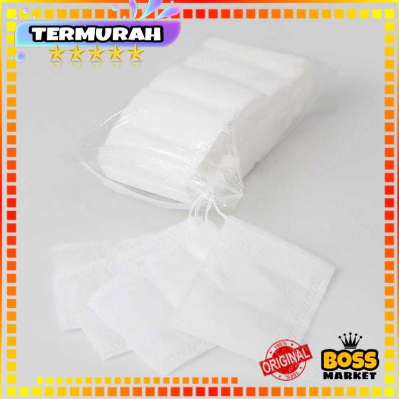 Kantong Teh 100 PCS Celup Kosong Teabag 5.5x7cm - T110 - White 4