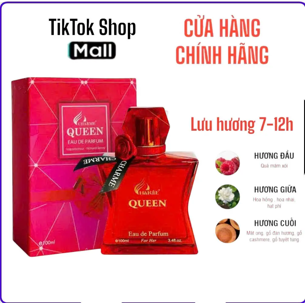 Tặng 1 chai 10ML -  NƯỚC HOA NỮ CHARME QUEEN 100ML Women Cosmetic Perfume