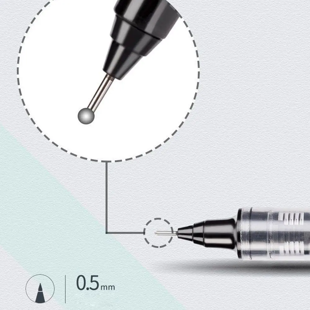 Stationery High Capacity High Writing Ability Full Needle Tube Quick-drying Straight Liquid Pen Gel Pen Rollerball Pen