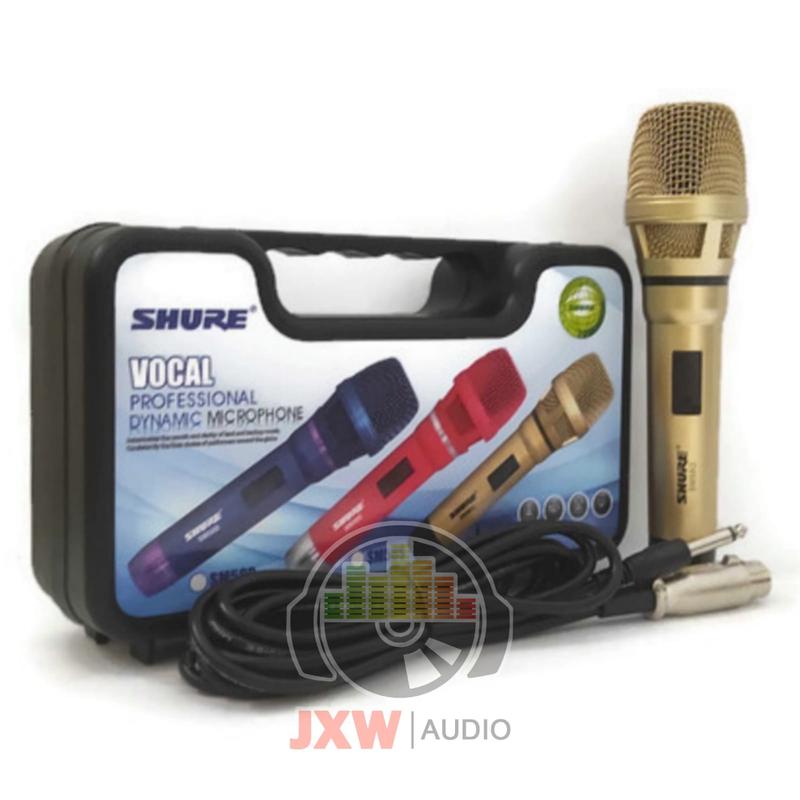 MICROPHONE SHURE WARNA SM58 KOPER , MIC SHURE SM 58 WARNA MURAH KOPER , MIC KABEL SHURE SM58 3