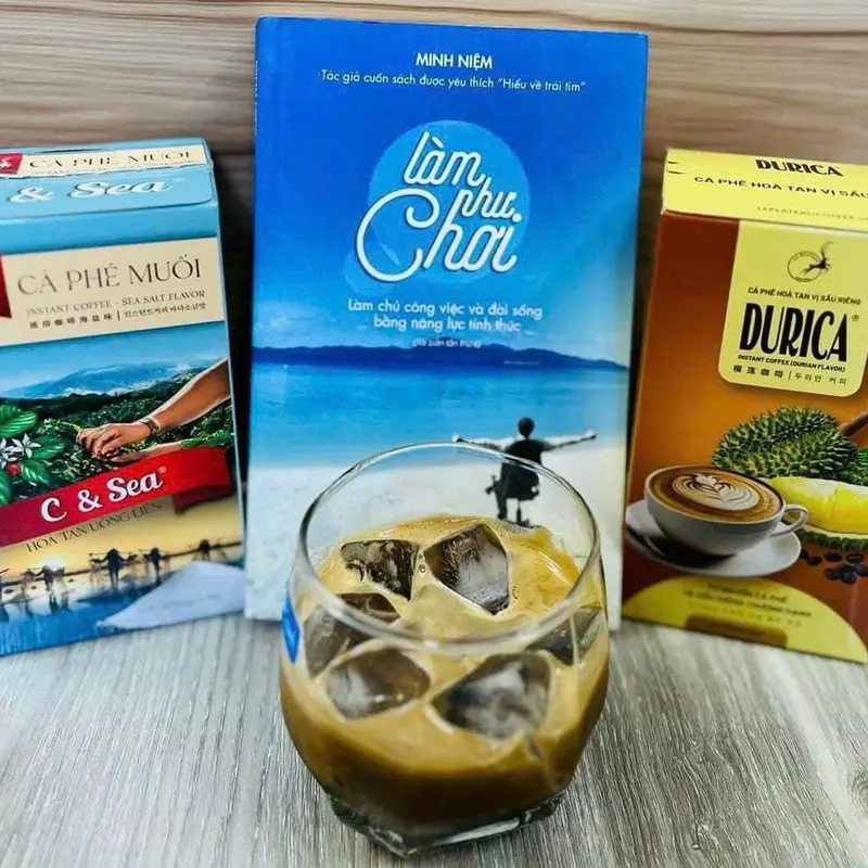 Combo 2 hop cà phê muối C - Sea Coffee Cafe. Hộp 10 gói nhỏ (16gr/gói). Date xa 2026. 6