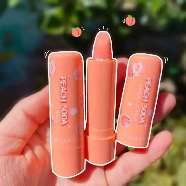 Tanako PEACH SODA MAGIC LIP BALM Lipbalm Bibir Kering 2
