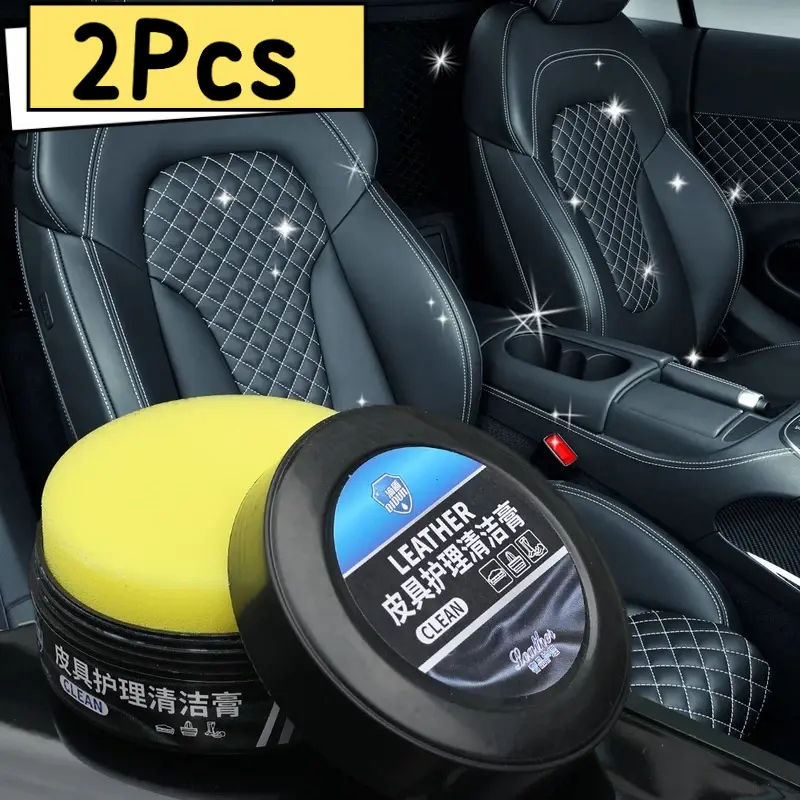 1/2Pcs Perawatan Jok Mobil Kulit, Oli, Krim Multifungsi, Poles Interior, Penghilang Noda, Pembersih Sofa Kulit Refurbished