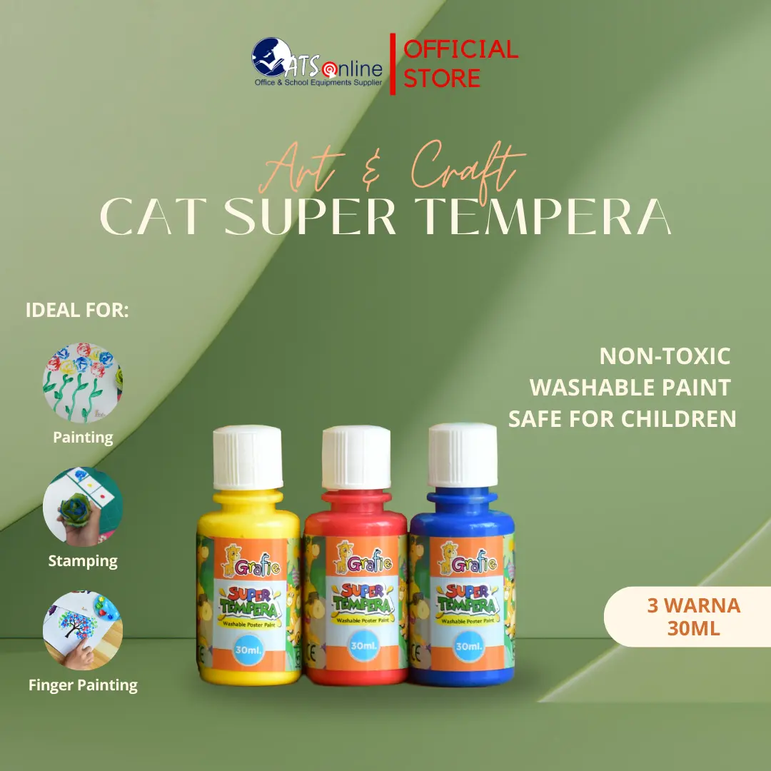 Grafie Cat Super Tempera 3 Warna @30 ml