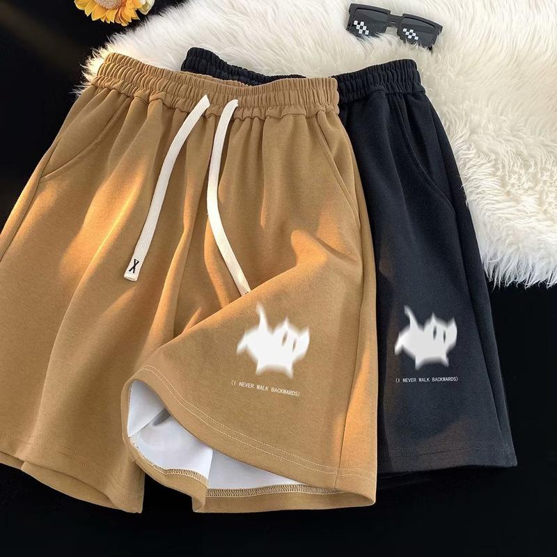 Quần Đùi Nặng, Phong Cách Mỹ Thương Hiệu Thời Trang Nam, Xu Hướng Mùa Hè, Dáng Rộng Vừa Vặn, Dài Bốn Đầu Gối, Thích Hợp Cho Học Sinh Trung Học, Quần Nỉ Thể Thao Bóng Rổ 0