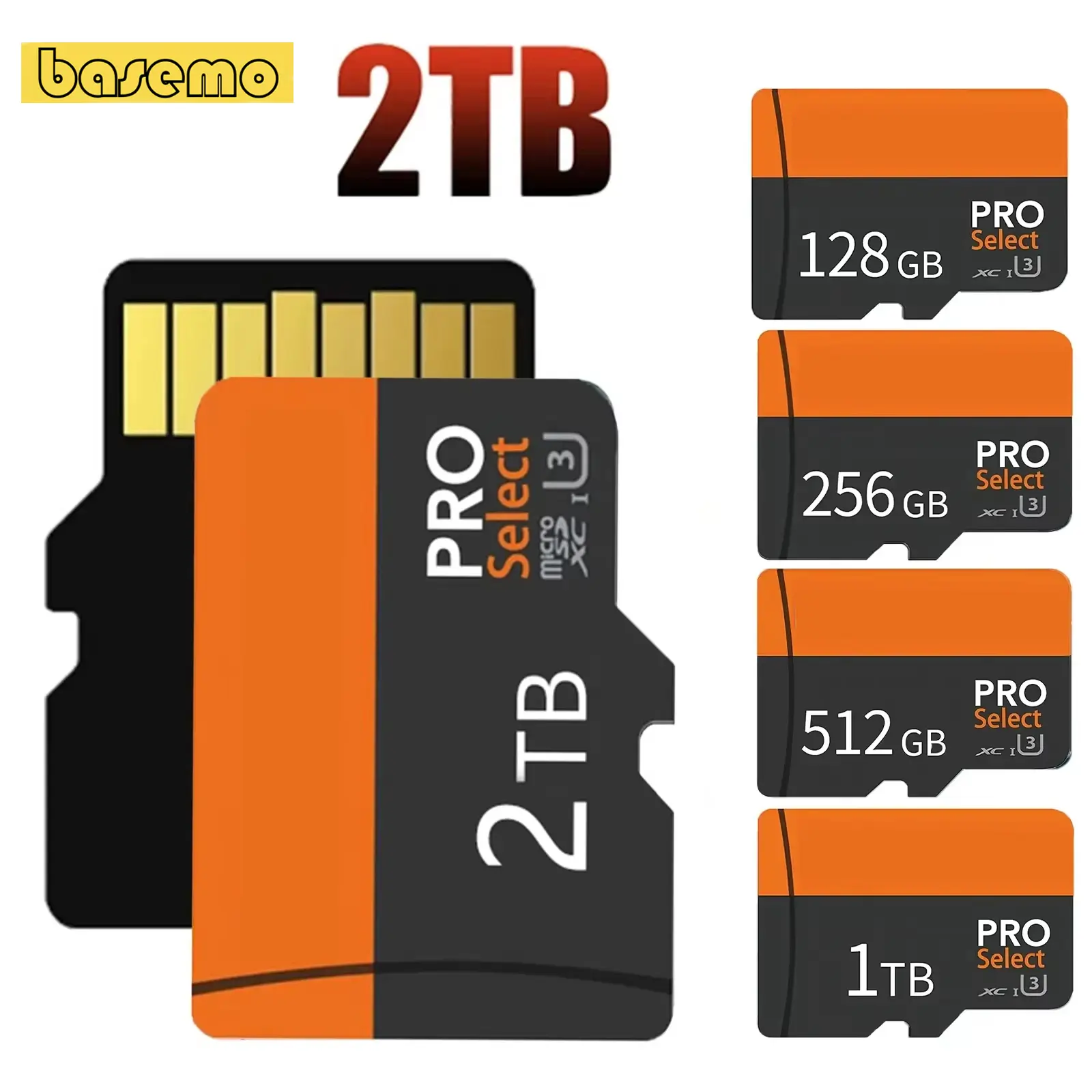 Thẻ Micro SD Ultra, tốc độ cao, dung lượng 2TB hoặc 1TB, thẻ flash SD / TF, thẻ nhớ 150M / s, thích hợp cho máy ảnh và video, thẻ U1 C10 A1, thẻ MicroSD, dành cho điện thoại, chính hãng