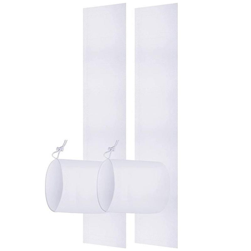 Oneou AC Window Kit with Fastening Strap No Gaps Casement Crank Window AC Unit Window Seal Length Adjustable Bedroom Supplies 5