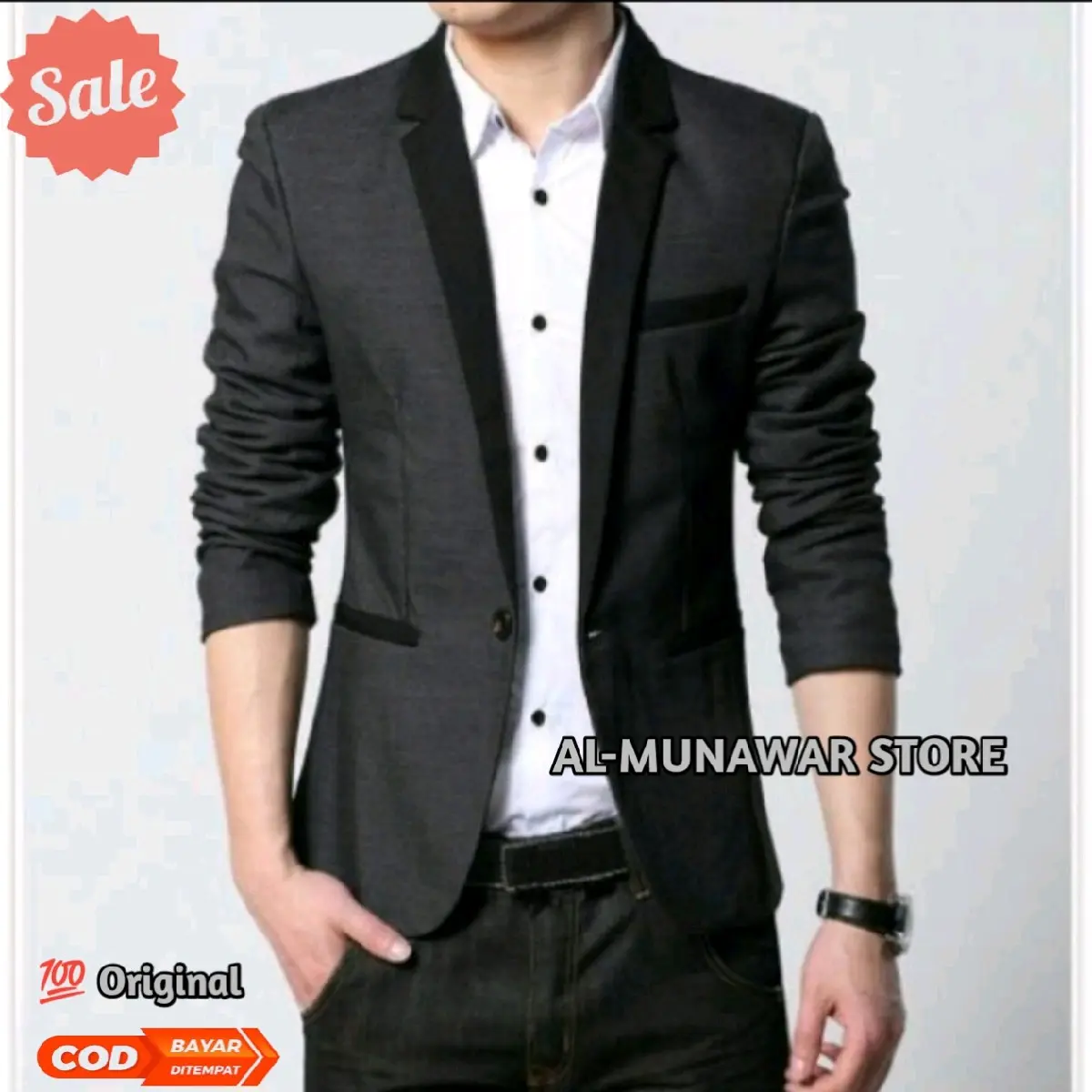 JAS HITAM PRIA/BLAZER HITAM PRIA SLIM-FIT Formal