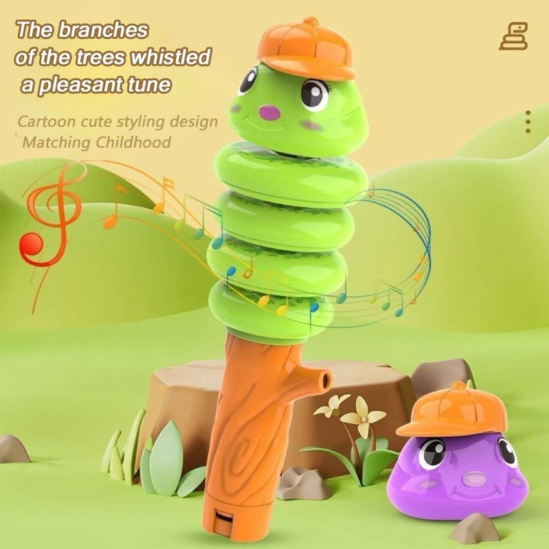 Whistle twisting snake Toys rattle Toy stress relief fun Mainan ...