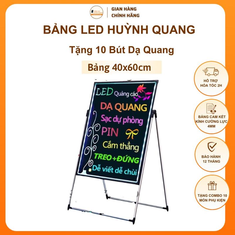 Bảng Led Huỳnh Quang kích thước 40x60cm, mặt kính cường lực 4mm