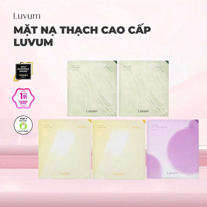 Hộp 5 Mặt Nạ Giúp Dưỡng Da Chuyên Sâu Luvum Gel Mask 33g (Mặt Nạ Thạch/ Mặt Nạ Bùn) [B1]
