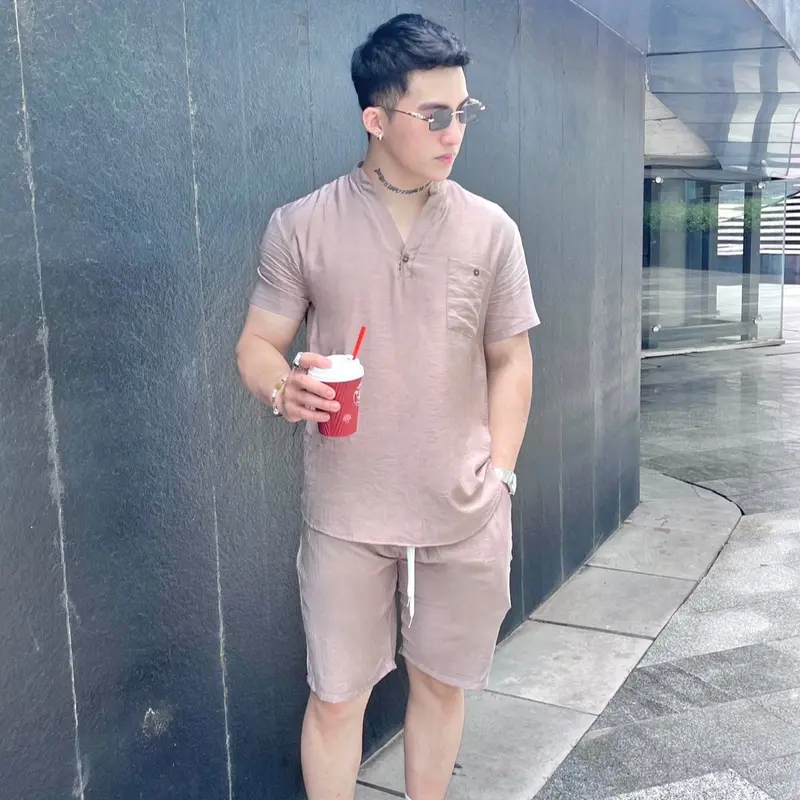 Bộ đũi nam hè cộc tay size 40kg-100k Áo đũi quần đũi 7