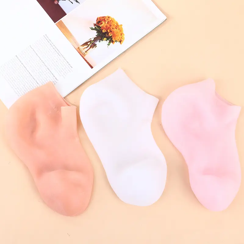 Vớ Chăm Sóc Chân, Gel Silicon Dưỡng Ẩm, Chống Nứt Nẻ, Cho Da Chân, 1 Đôi Nữ
