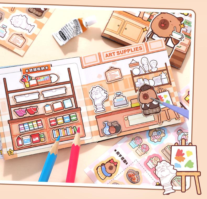 Product Introduction of Capybara Magnetic Quiet Book Stickers – Xinmo Creative Magnetic DIY Activity Book Educational Toy Stickers for Children 23
