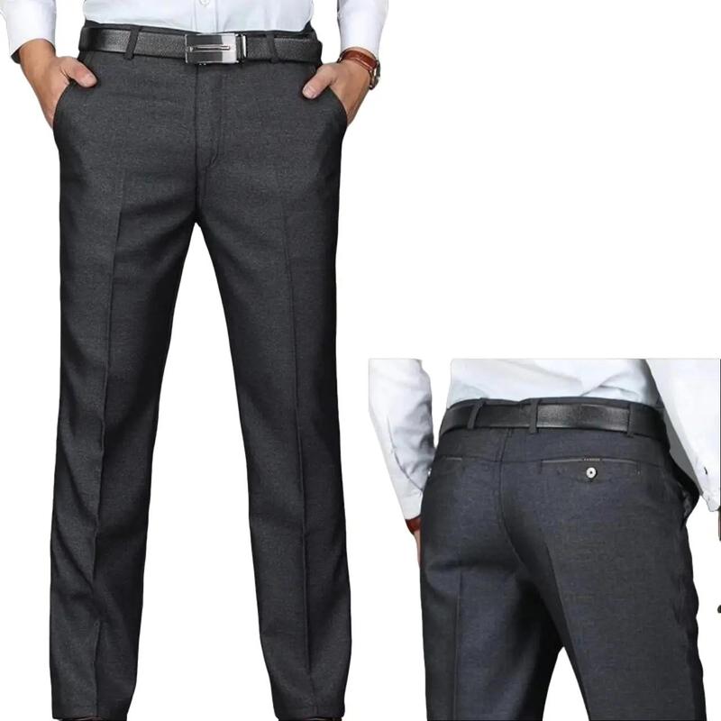 Quần tây nam công sở trung niên đẹp vải dày dặn mềm mịn không phai màu Quần âu nam ống đứng Menswear Pants thô quanaunam quana unam quầntây
