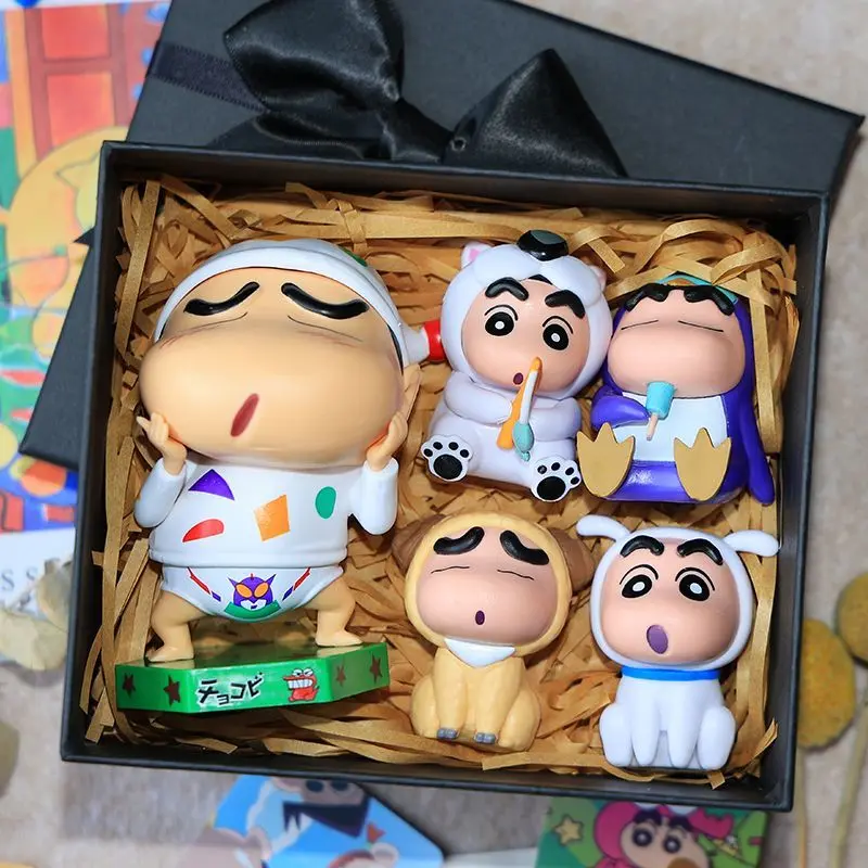 Bút Chì Màu Xiaoxin Gk, Phiên Bản Q Của Nohara Mới Trợ Giúp Đồ Ngủ, Mô Hình Vui Nhộn Mô Hình Làm Bằng Tay, Đồ Trang Trí Để Bàn, Quà Sinh Nhật 3