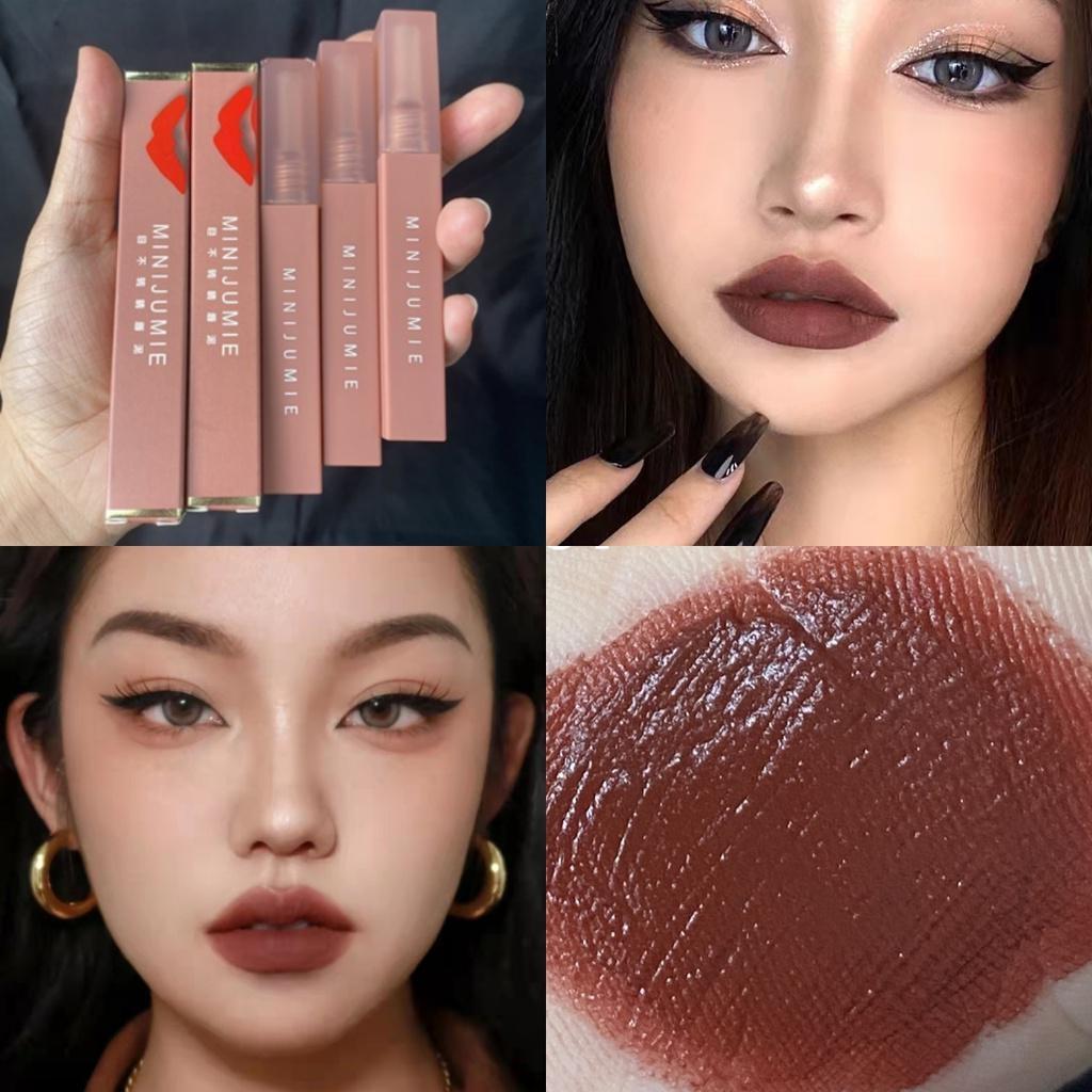 ️ส่งจากไทย ️minijumieโนเขมรทาลิปส้มลิปสติก นาโนลิปสีส้มลิปกลอส เนื้อแมตต์ กันน้ํา ให้ความชุ่มชื้น ติ