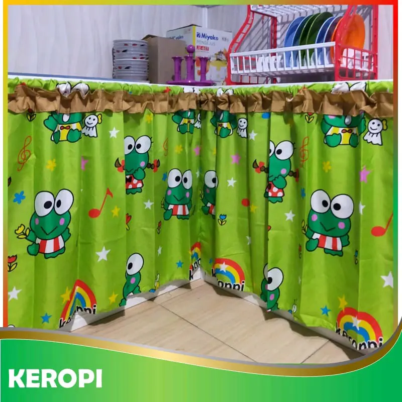 gorden kolong dapur motif keropy
