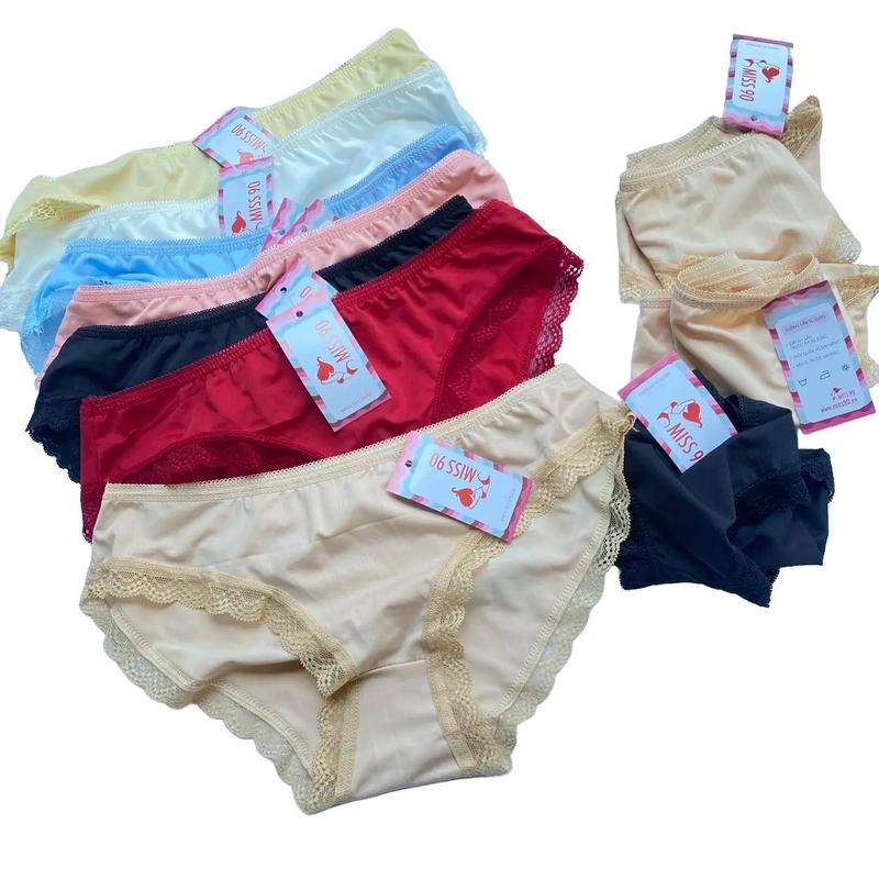 Combo 10 quần thun lạnh phối ren xịn nha 40-60kg Nữ Women - Chất liệu su phối ren xịn, co dãn thoải mái - Nhung Viền Ren