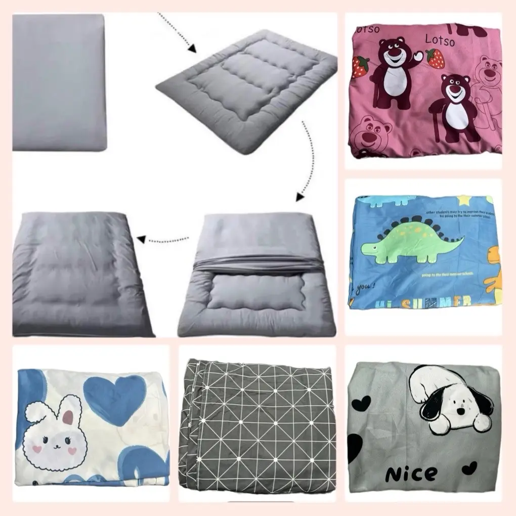[VỎ BỌC NỆM ] vỏ có đủ size, họa tiết xinh, có khóa kéo ( vỏ chỉ bọc được nguyên nệm topper)