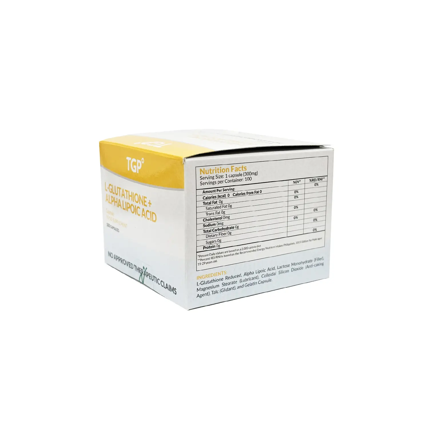 TGP L-Gluta+AlphaLipoic 100/25mg Capsule 100s