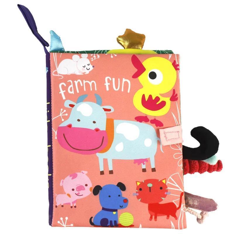 Product Introduction of Soft Baby Clothes Book Sensory Toy Black and White High Contrast Visual Stimulation Book Toddler Early Learning Educational Book 10