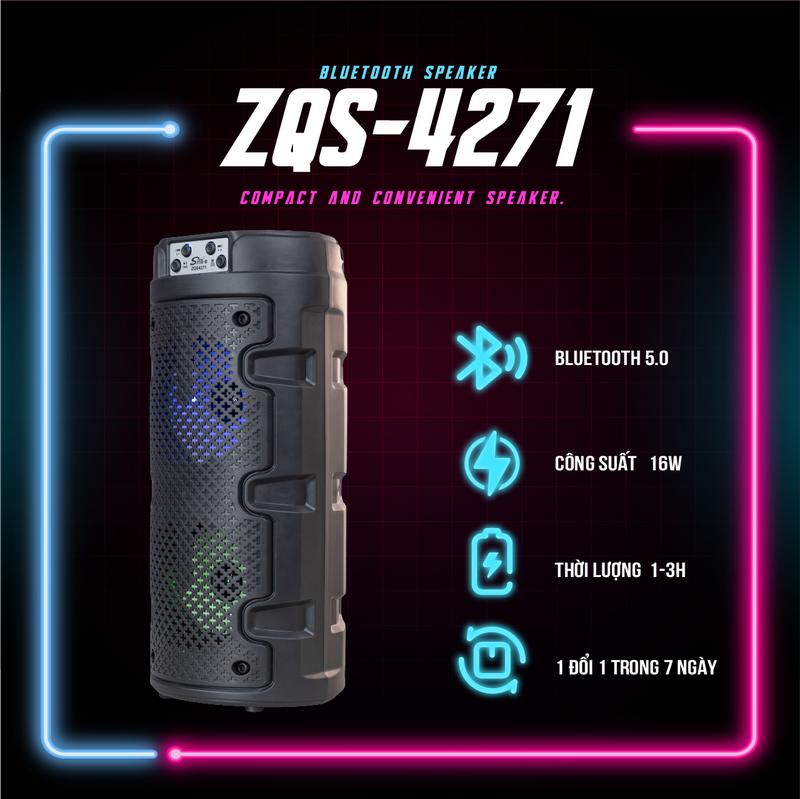 Product Introduction of LOA BLUETOOTH ZQS-4271 LOA CÔNG SUẤT LỚN BASS ĐẬP CỰC CĂNG, PIN TRÂU LÊN ĐẾN 4 TIẾNG PHÙ HỢP VỚI MỌI NHU CẦU 8