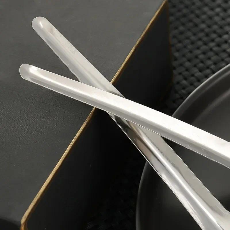 Product Introduction of 1/5Pcs Stainless Steel Flat Bottom Soup Spoons Silver Color Polished Home Kitchen Tableware Food Rice Dessert Spoon Household Supplie 23